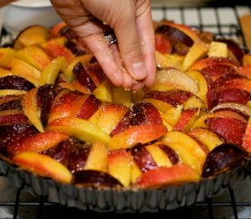 Fresh Peach and Plum Tart