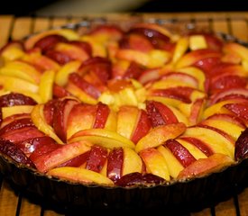 Fresh Peach and Plum Tart