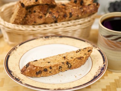 Ginger Pine Nut Biscotti