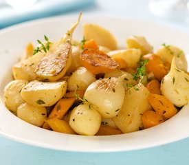 Lemony Glazed Turnips and Carrots