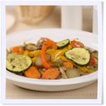 Colorful Roasted Fresh Vegetables 