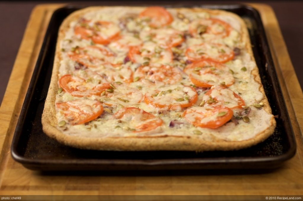 Caramelized Onion, White Bean and Cheddar Flatbread