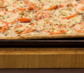 Caramelized Onion, White Bean and Cheddar Flatbread