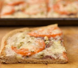 Caramelized Onion, White Bean and Cheddar Flatbread