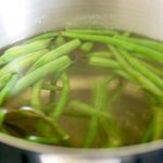 Blanch the green beans in a large pot of boiling salted water until tender-crisp, 3 to 5 minutes. 
