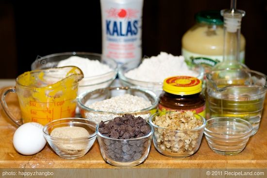 First get together all the ingredients to make the bread.