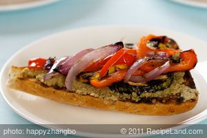 Grilled Vegetable Sandwich with Tapenade recipe