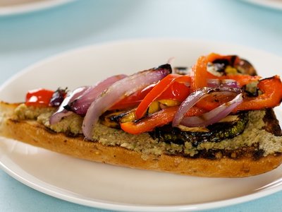 Grilled Vegetable Sandwich with Tapenade