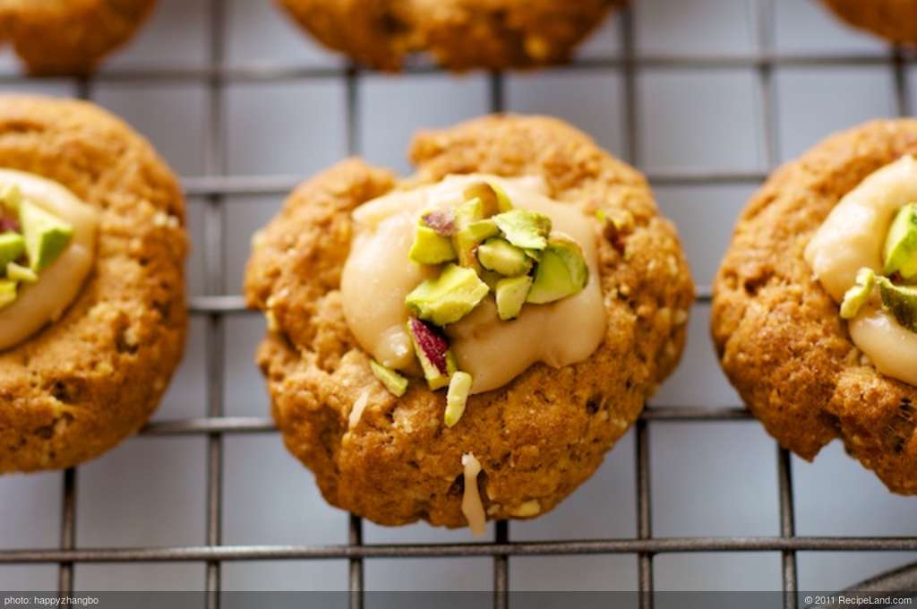 Almond Thumbprint Cookies (Low Fat, Low Calorie) recipe