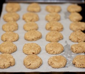 Almond Thumbprint Cookies (Low Fat, Low Calorie)