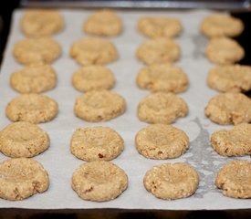 Almond Thumbprint Cookies (Low Fat, Low Calorie)