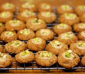 Almond Thumbprint Cookies (Low Fat, Low Calorie)