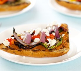 Grilled Vegetable Sandwich with Tomato and Olives Tapenade