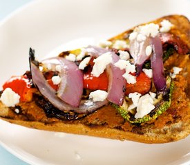 Grilled Vegetable Sandwich with Tomato and Olives Tapenade