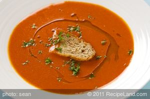 Creamy Heirloom Tomato Soup (Creamless) recipe