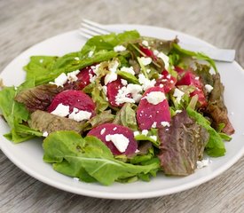 Beets and Arugula Salad with Goat Cheese