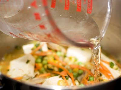 Asian Miso-Sesame Soba Stew with Tatsoi 