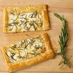 Goat Cheese, Rosemary and Lemon Tart