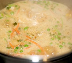 Asian Miso-Sesame Soba Stew with Tatsoi 