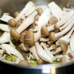 Stir in the mushrooms,