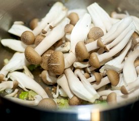 Asian Brown Rice and Mushroom Noodles with Cucumber