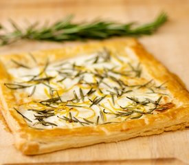 Goat Cheese, Rosemary and Lemon Tart