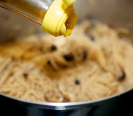 Asian Brown Rice and Mushroom Noodles with Cucumber