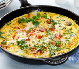 Chorizo, Cherry Tomato and Feta Frittata