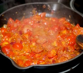 Chorizo, Cherry Tomato and Feta Frittata