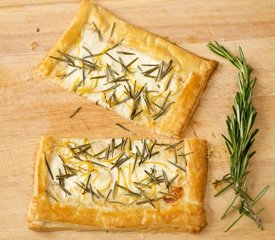 Goat Cheese, Rosemary and Lemon Tart