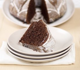 Chocolate Walnut and Flaxseed Bundt Cake