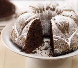 Chocolate Walnut and Flaxseed Bundt Cake