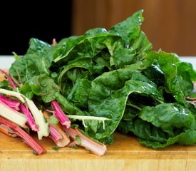 Swiss Chard, Red Pepper and Goat Cheese Pasta 