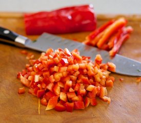 Swiss Chard, Red Pepper and Goat Cheese Pasta 