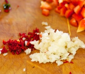 Swiss Chard, Red Pepper and Goat Cheese Pasta 