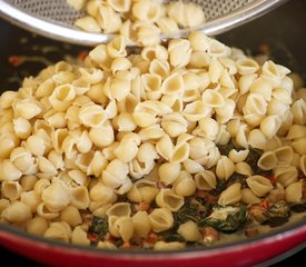 Swiss Chard, Red Pepper and Goat Cheese Pasta 