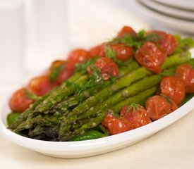 Asparagus and Roasted Tomatoes with Citrus