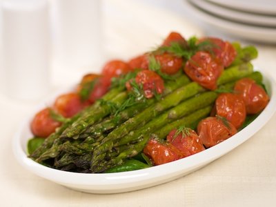 Asparagus and Roasted Tomatoes with Citrus