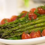 Asparagus and Roasted Tomatoes with Citrus