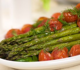 Asparagus and Roasted Tomatoes with Citrus