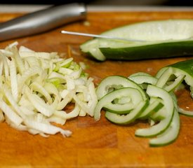 Kohlrabi, Carrot and Fennel Slaw