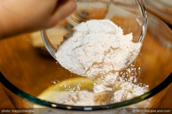 Add the flour.