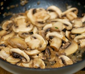 Baked Lemon Chicken with Mushroom Sauce 