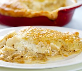 Cheese Onion Leek and Potato Pie