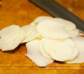 Cheese Onion Leek and Potato Pie