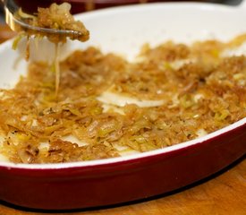 Cheese Onion Leek and Potato Pie