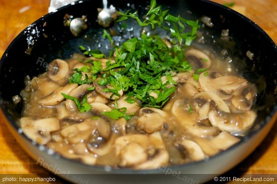 Add the fresh parsley at the last minute.