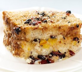 Orange Marmalade Vanilla Bean Bread Pudding