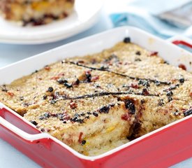 Orange Marmalade Vanilla Bean Bread Pudding