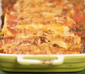 Black Bean Corn Enchiladas